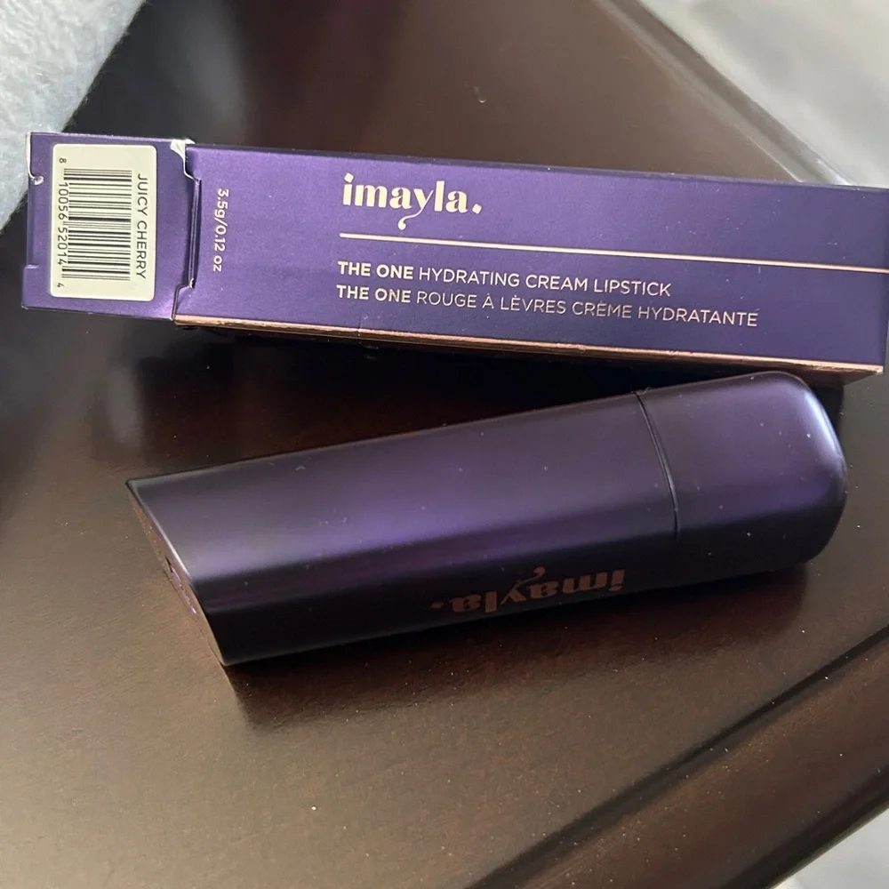 Imayla The One Hydrating Cream Lipstick - in Juicy Cherry Deep Red New in Box